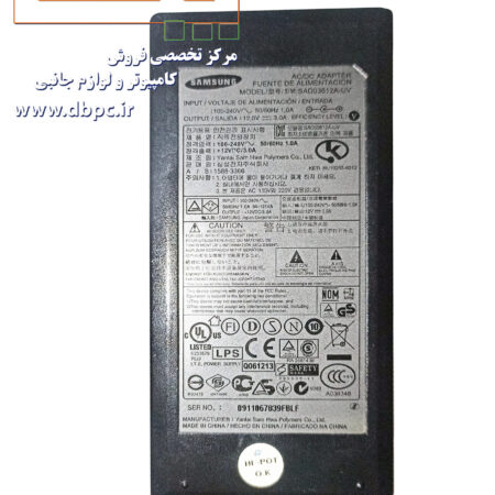 آداپتور 12 ولت 3 آمپر سامسونگ – تأمین برق پایدار و ایمن