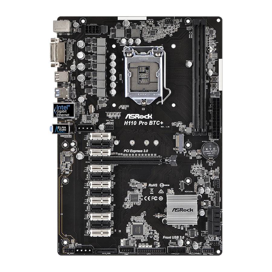 مادربرد ازراک مدل H110 Pro BTC Plus 