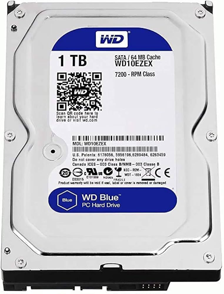 هارددیسک اینترنال وسترن دیجیتال مدل Blue WD10EZEX ظرفیت 1 ترابایت