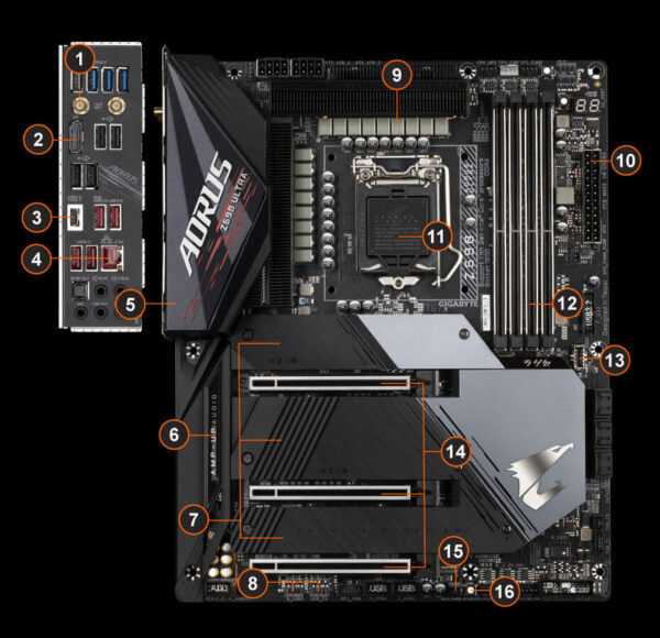 مادربرد گیگابایت Z590 AORUS ULTRA