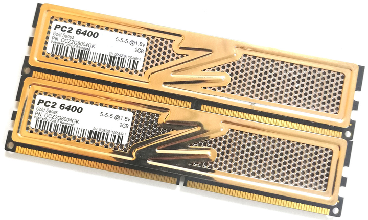 رم DDR2 OCZ Gold Series مدل OCZ2G8004GK ظرفیت 4 گیگابایت