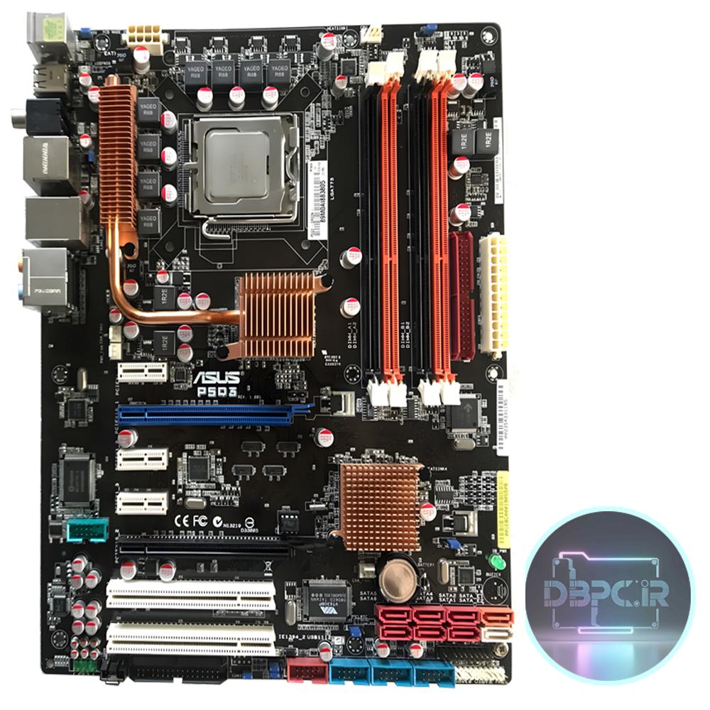 مادربرد ASUS P5Q3 همراه با پردازنده Intel Core 2 Duo E7400